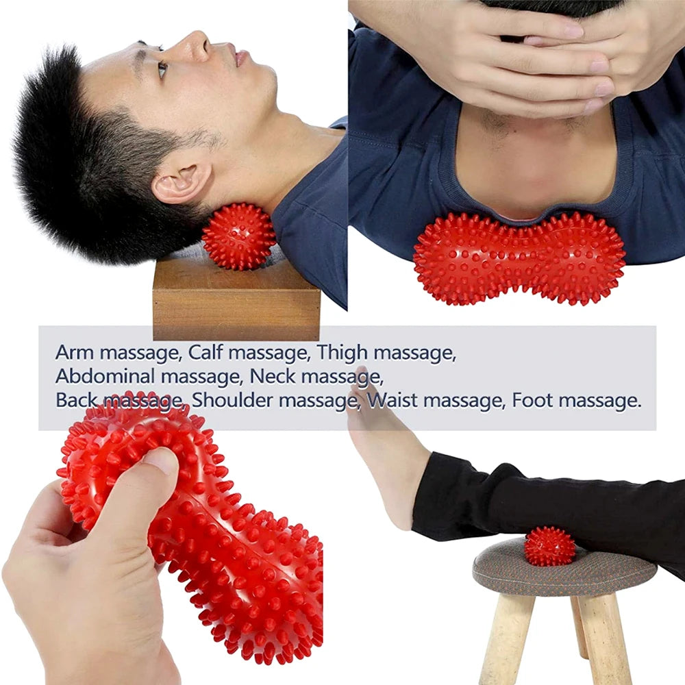 Bola de Masaje Peanut para Cuello, Espalda y Pies