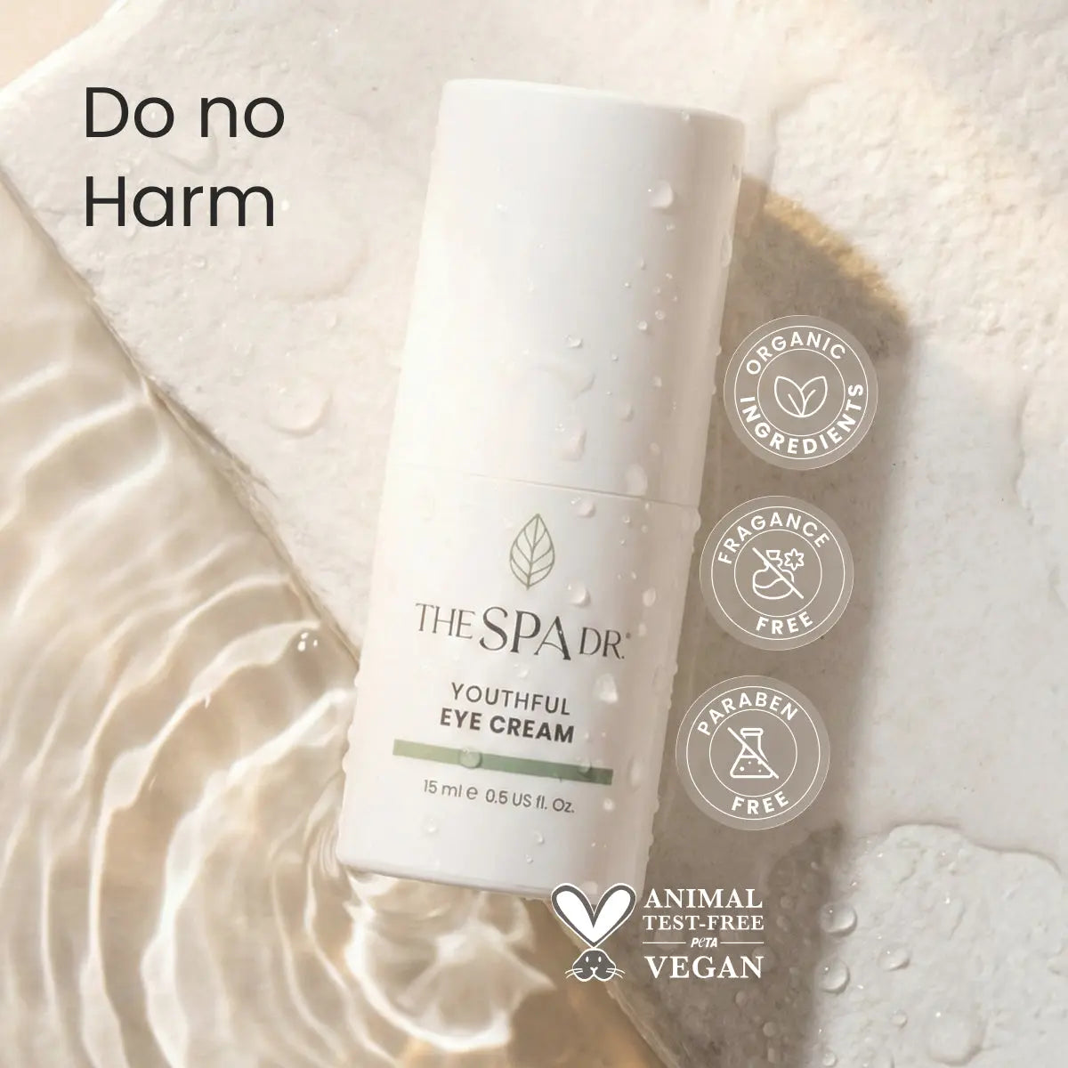 The Spa Dr.® YOUTHFUL Eye Cream | under Eye Brightening Gel for Dark Circles, Puffiness, Fine Lines & Wrinkles | Anti-Aging Eye Treatment with Hyaluronic Acid, Peptides & Caffeine | Hydrating Firming Depuffing Skin Care | All Skin Types